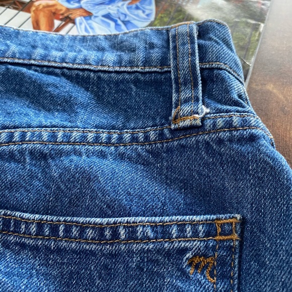 Madewell | Denim A-Line Mini Skirt: Pieced Edition - Picture 3 of 9